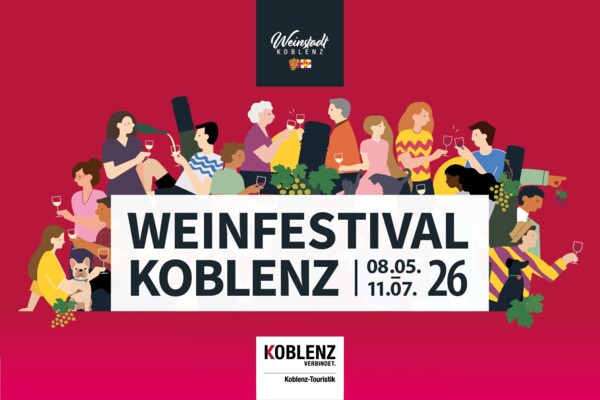 Grafik mit Programm f&uuml;r Weinfestival Koblenz &copy; Koblenz-Touristik GmbH